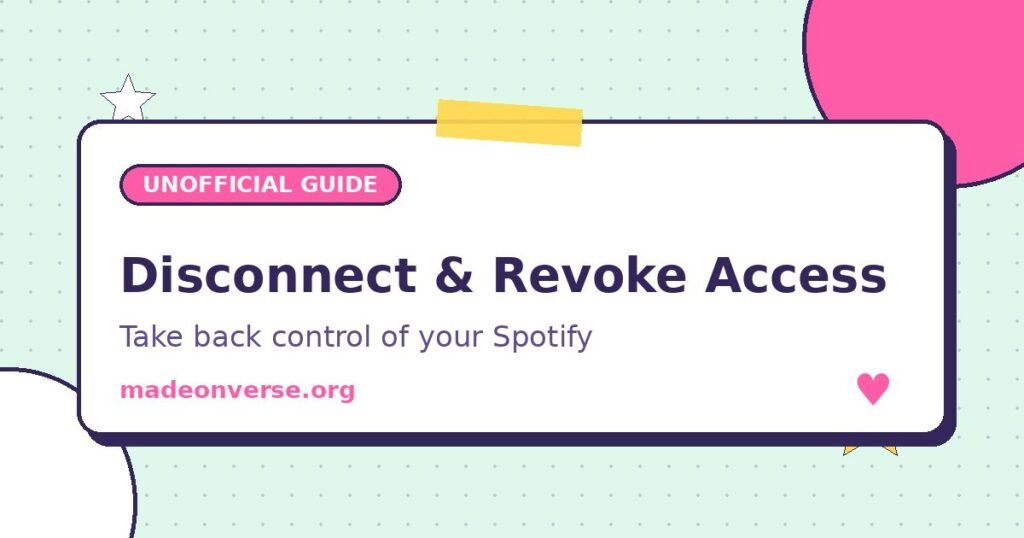 disconnect madeonverse spotify
